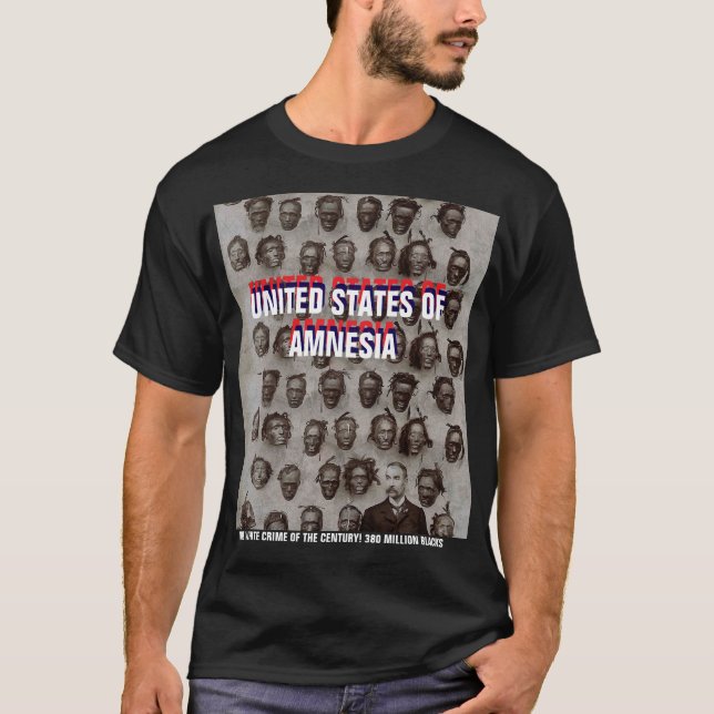 A UNITED STATES OF AMNESIA Basic Dark T-Shirt (Front)