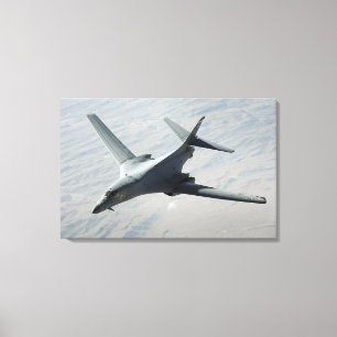 A US Air Force B-1B Lancer on a combat patrol 2 Canvas Print