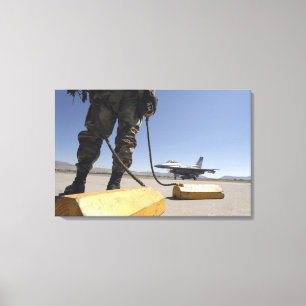 A US Air Force crew chief Canvas Print