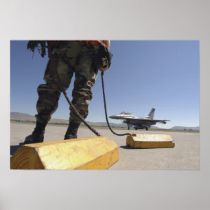 A US Air Force crew chief Poster