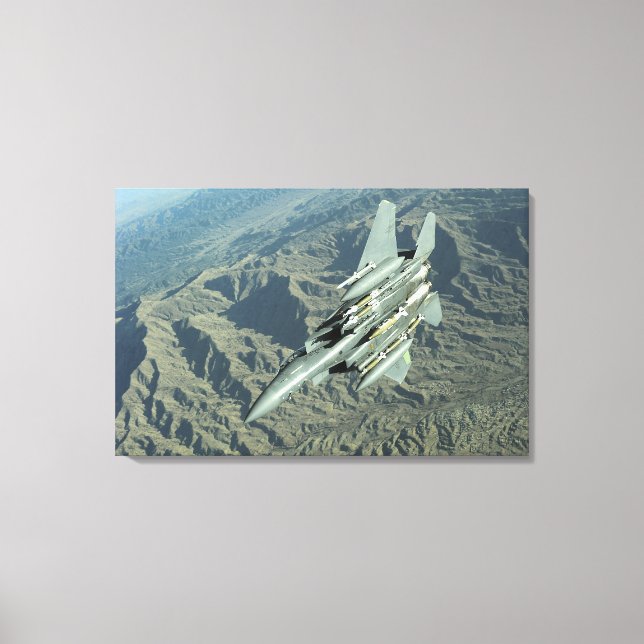 A US Air Force  F-15E Strike Eagle Canvas Print (Front)