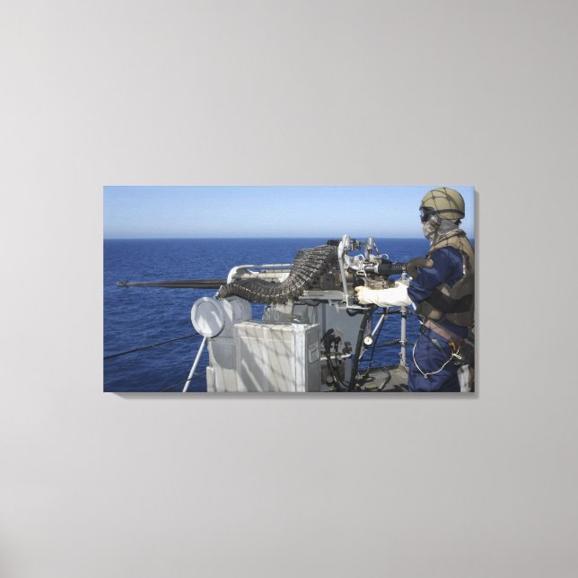 A US Navy Gunner's Mate Canvas Print (Front)