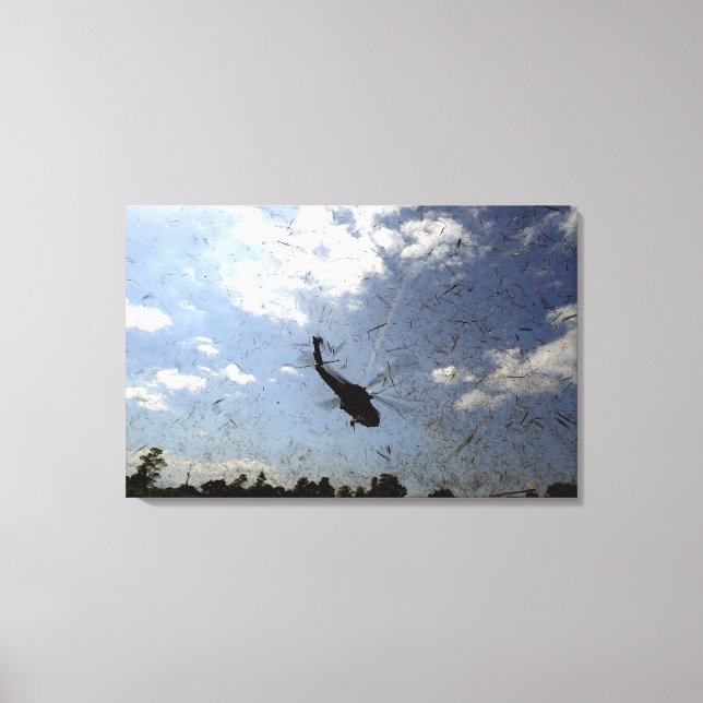 A US Navy HH-60 Seahawk Canvas Print (Front)