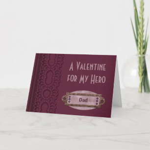 A Valentine For My Hero  Customised Holiday Card