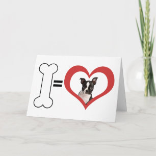 A Valentine from Your Dog - Way to a Dog's Heart! Holiday Card