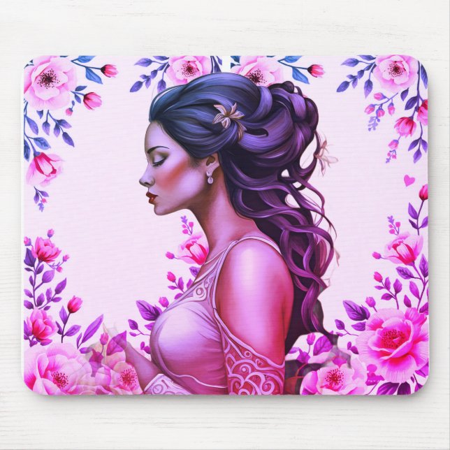 A Valentine's Day Gift Desktop Computer Mousepad (Front)