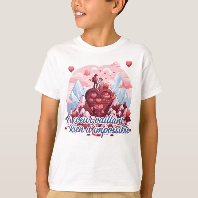 A valiant heart, nothing impossible T-Shirt (Front)