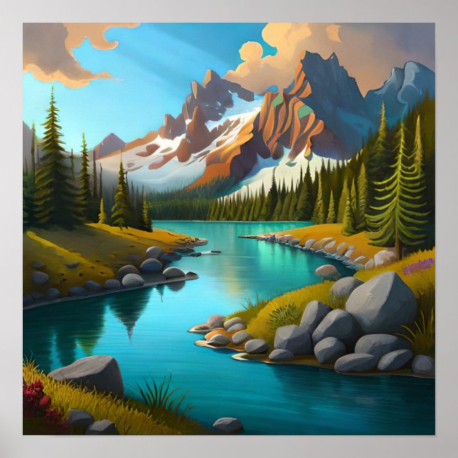 A Valley And A River Poster (Front)