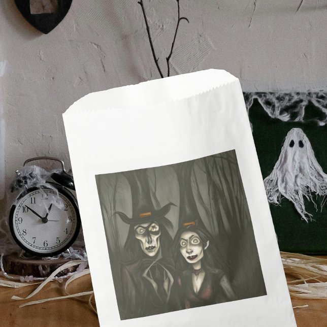 A vampire and a witch in Halloween Favour Bags (Creator Uploaded)