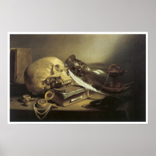 A Vanitas Still Life, 1645 Poster