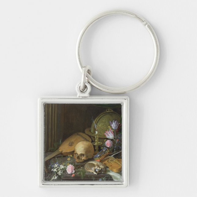 A Vanitas Still Life with a Nautilus and a Lute Key Ring (Front)
