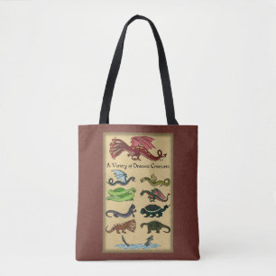 A Variety of Draconic Creatures Tote Bag