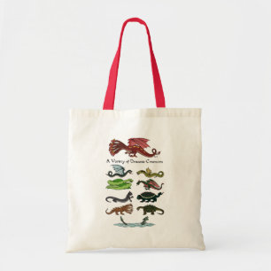 A Variety of Draconic Creatures Tote Bag