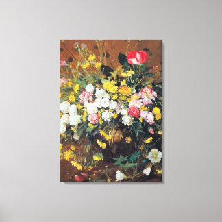 A Vase of Flowers Canvas Print