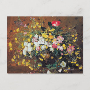 A Vase of Flowers Postcard