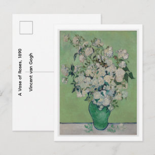 A Vase of Roses, 1890 Vincent van Gogh Postcard