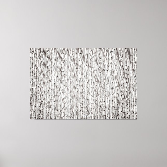 A Veil Of Metal Chains Canvas Print (Front)
