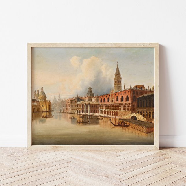 A Venetian Scene | Johann Wilhelm Jankowsky Poster (Creator Uploaded)