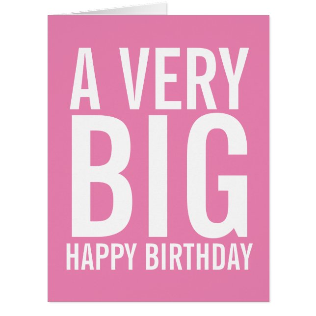 A Very Big Happy Birthday (Front)