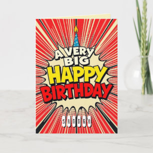 A Very Big Happy Birthday Card