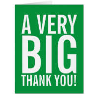 A Very Big Thank You