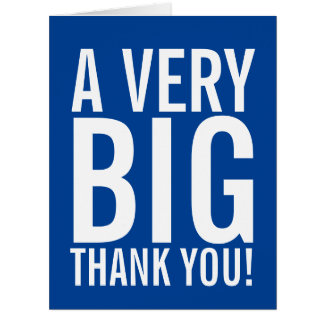A Very Big Thank You