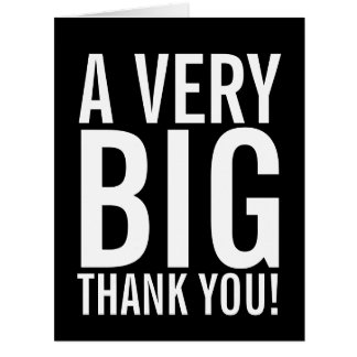 A Very Big Thank You