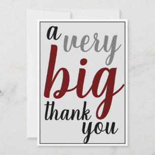 A Very Big Thank You Office Appreciation Man's Card