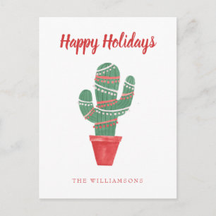 A Very Cactus Christmas Tree Postcard