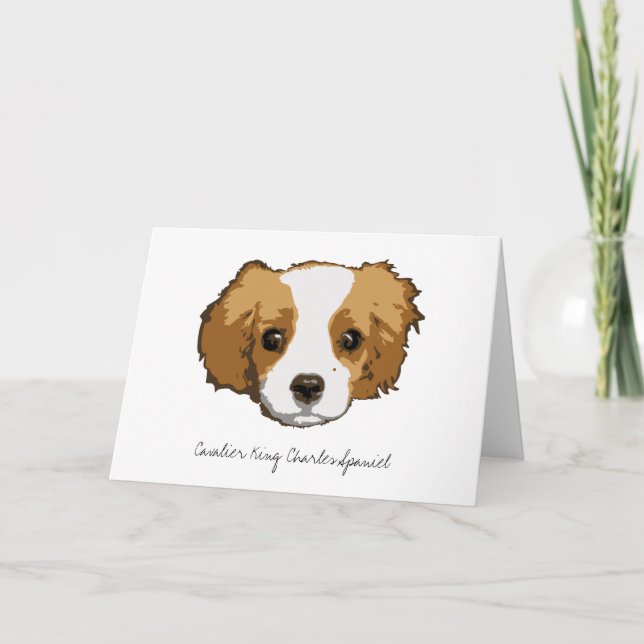 A Very Cavalier Blank Greeting Card (Front)