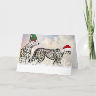 A Very Cheetah Christmas Holiday Card
