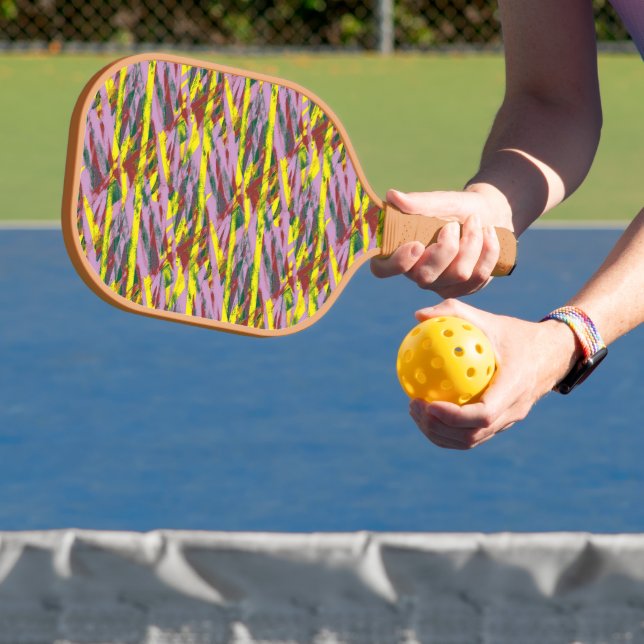 a very colourful pattern with a lot of different c pickleball paddle (Insitu)