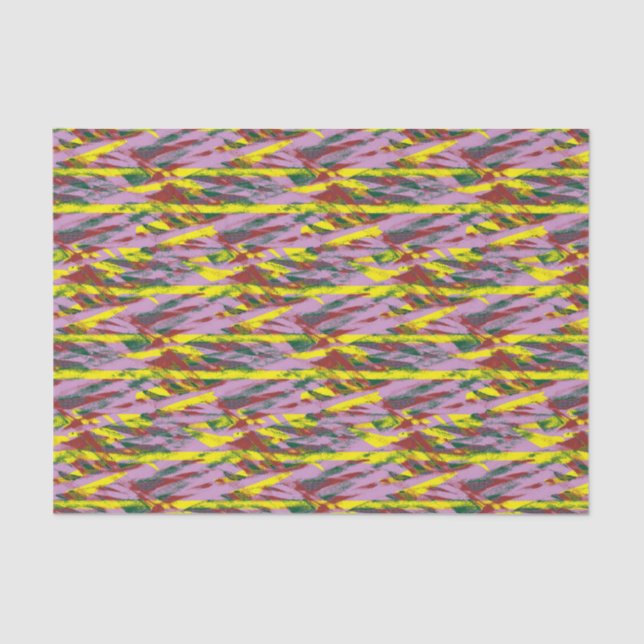 a very colourful pattern with a lot of different c tissue paper (Front)