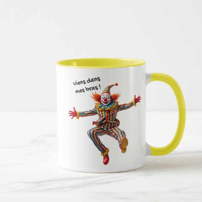 A very funny clown with his big red nose. mug (Right)