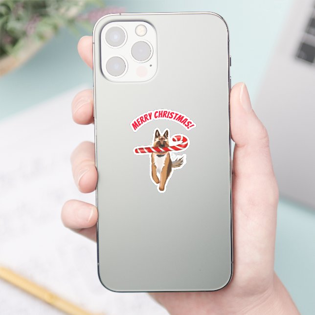 A Very German Shepherd Candy Cane Christmas  (Phone)