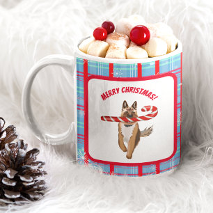A Very German Shepherd Candy Cane Christmas  Coffee Mug