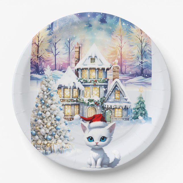 A VERY KIT KAT CHRISTMAS PAPER PLATE (Front)