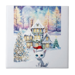 A VERY KIT KAT CHRISTMAS TILE
