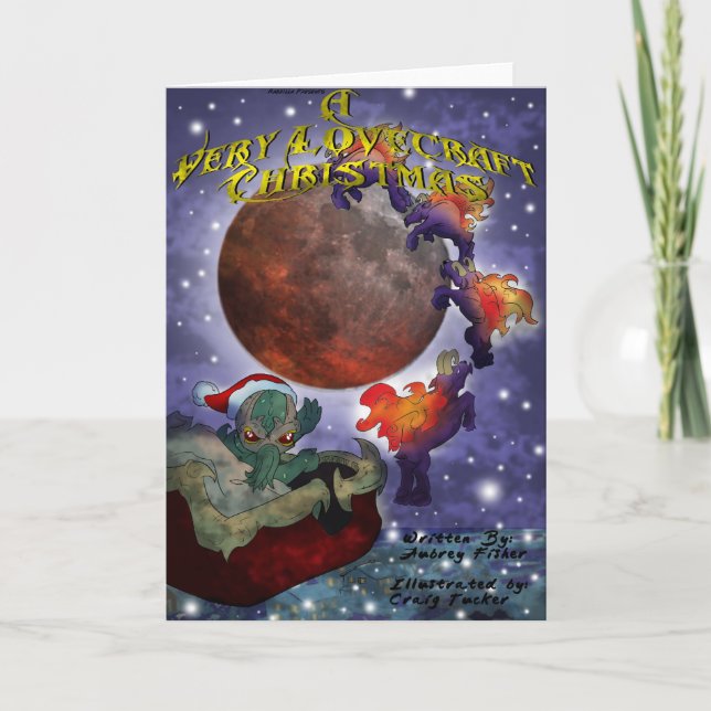 A Very Lovecraft Christmas Holiday Card (Front)