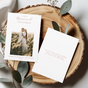 A Very Married Christmas Newlywed Photo Card
