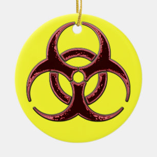 A Very Merry Biohazard Christmas Ceramic Tree Decoration
