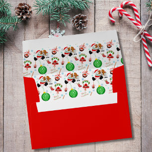 A Very Merry Cavalier King Charles Christmas Envelope