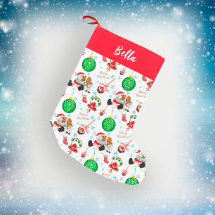 A Very Merry Cavalier King Charles Christmas Small Christmas Stocking