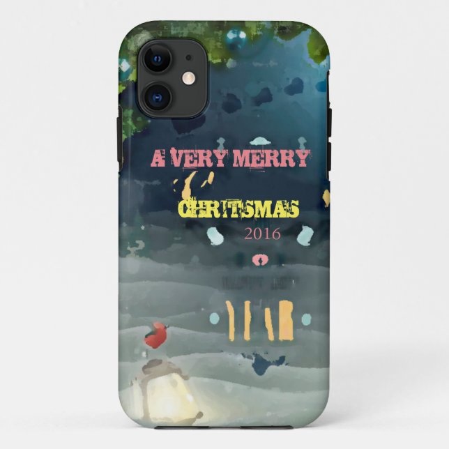 A very Merry Christmas_2016 Case-Mate iPhone Case (Back)