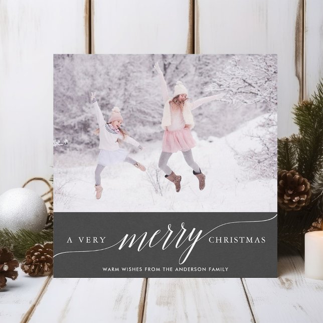 A Very Merry Christmas Holiday Photo Card | Square (Creator Uploaded)