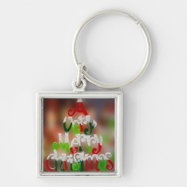 A Very Merry Christmas Key Ring (Front)