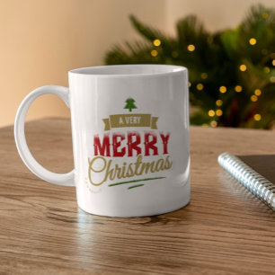 A Very merry christmas modern Mug