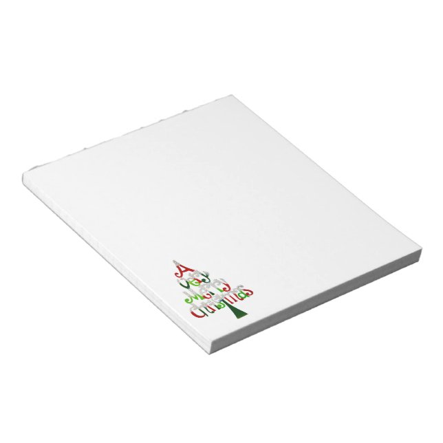A Very Merry Christmas Notepad (Angled)