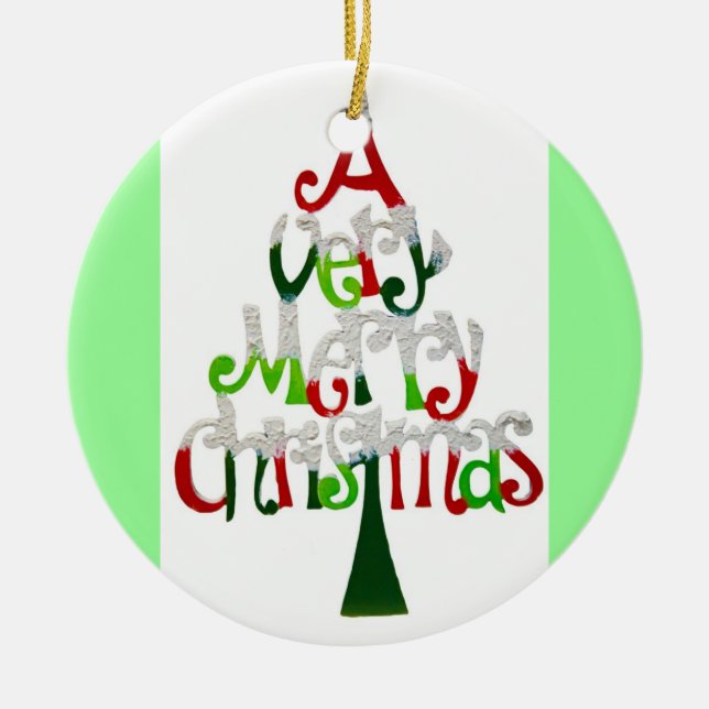 A Very Merry Christmas Ornament (Front)