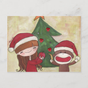 A Very Merry Christmas Postcard